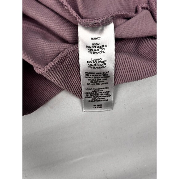 Marc New York Women’s Large Hoodie Mauve Pink Pullover Sweatshirt Kangaroo Pocke - Picture 6 of 9
